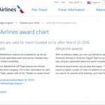 American Airlines is Changing Their Award Chart