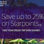 Free SPG Points & 25% Discount When Buying Starpoints