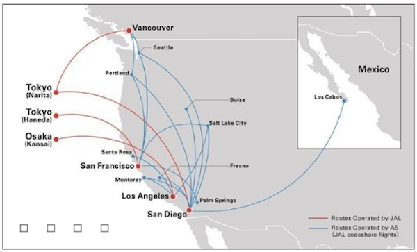 Alaska & Japan Airlines New Codeshare Routes Alaska & Japan Airlines New Codeshare Routes