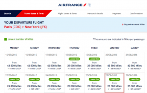 Flying Blue One-way Economy Class Award Paris To New York Flying Blue One-way Economy Class Award Paris To New York
