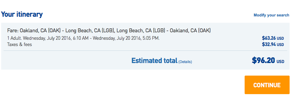 You can purchase a round-trip qualifying flight for less than $100 You can purchase a roundtrip qualifying flight for less than $100
