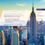 Earn 2x or 3x Starpoints with SPG’s NYC 1, 2, 3 Promotion