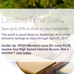 Up To 50% Off Starwood Hotels - Limited Time Offer!