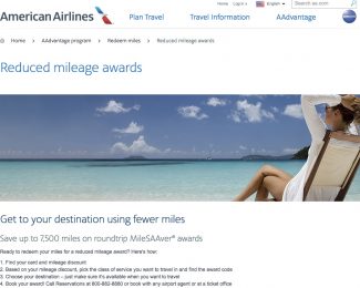 AA Reduced Mileage Awards December 2017 Through March 2018