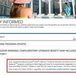 SPG Platinum Receive Delta Comfort+ Upgrades (Partnership Has Ended)