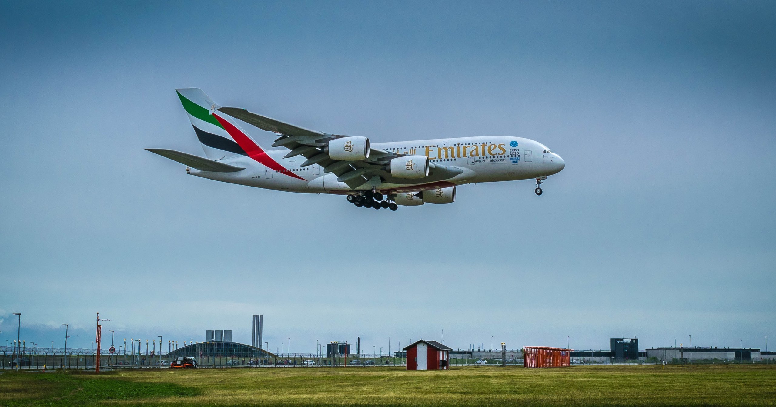 Emirates A380 Landing
