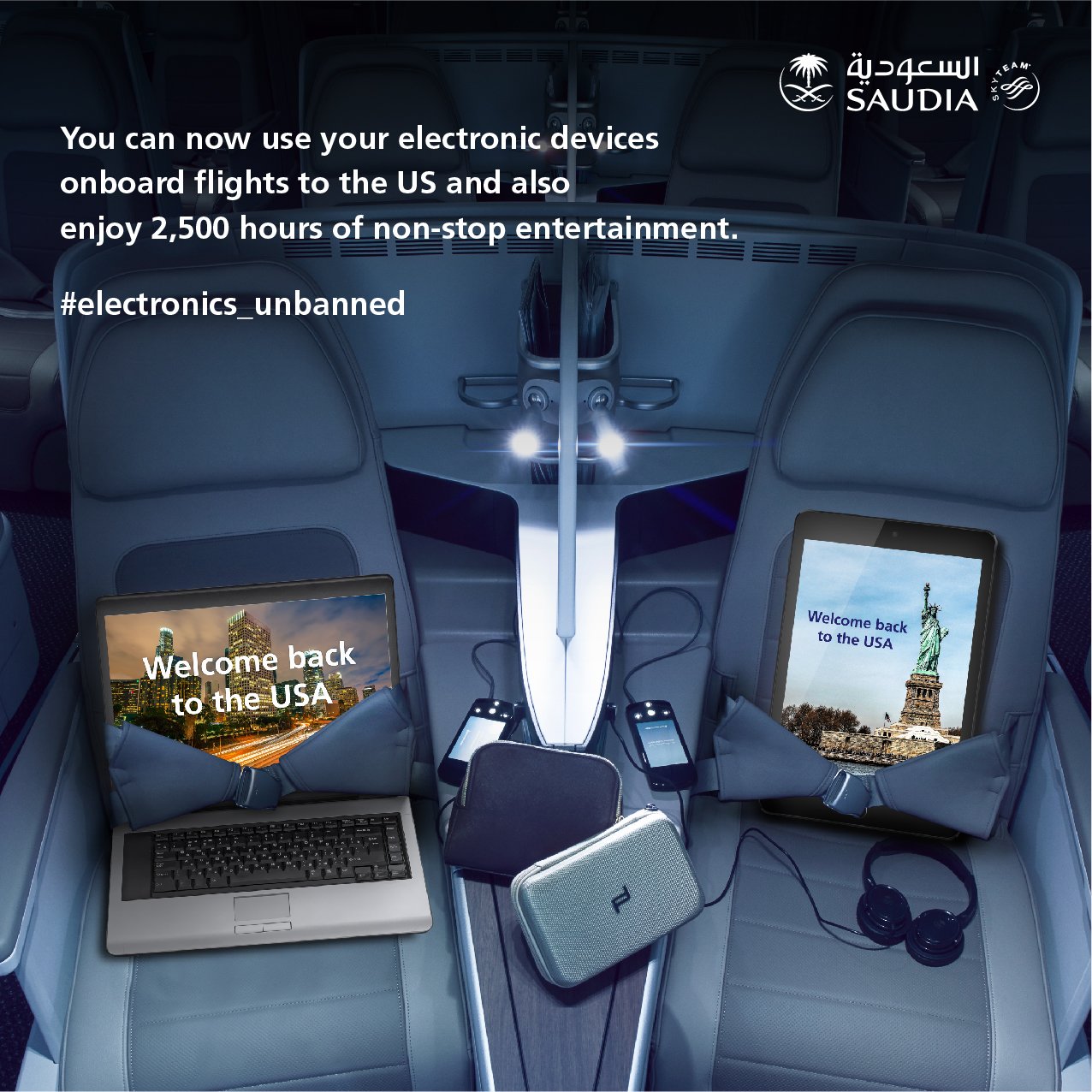 Saudia Electronics Ban Removed