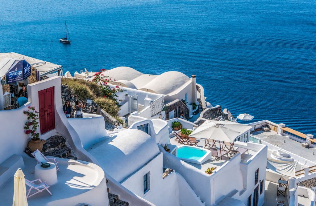 Destinations like Santorini often lack chain hotels that allow you to redeem points for free nights