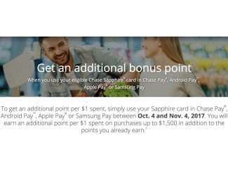 Bonus Ultimate Rewards With Mobile Wallet Payments