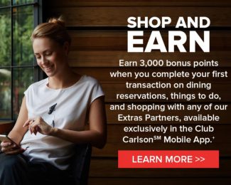 Earn 3,000 Club Carlson Points for $1
