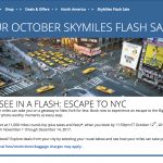 Delta SkyMiles Flash Sale: New York City