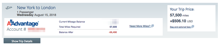 JFK-LHR-AA-Miles-On-BA-Fees