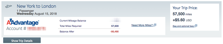 JFK-LHR-AAdvantage-OW-57500
