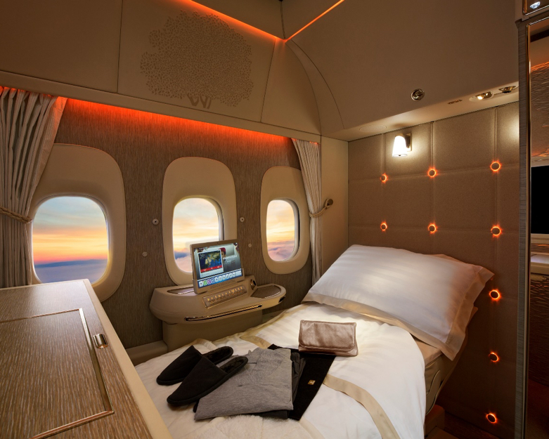 photo of Emirates 777 New Suites in first class