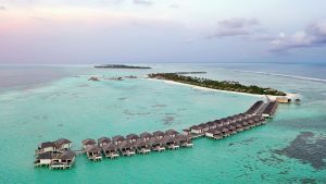 Le Meridien Maldives aerial view
