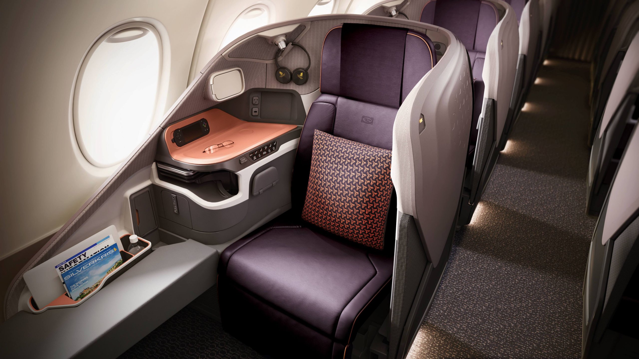 New Singapore Business Class Empty Seat