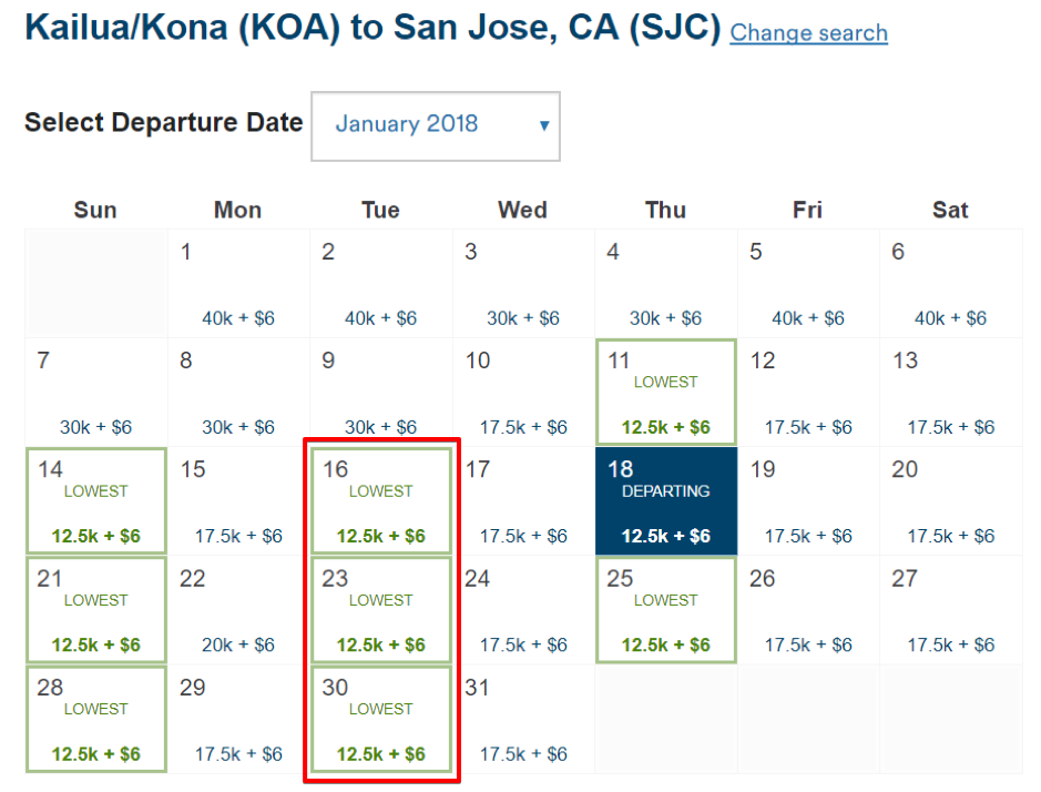 Alaska Award Sale KOA to SJC