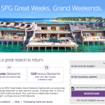 Starwood Preferred Guest Q1 2018 Promotion Live - 2x Points & More