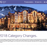 SPG & Marriott: Big Changes To Award Categories in 2018