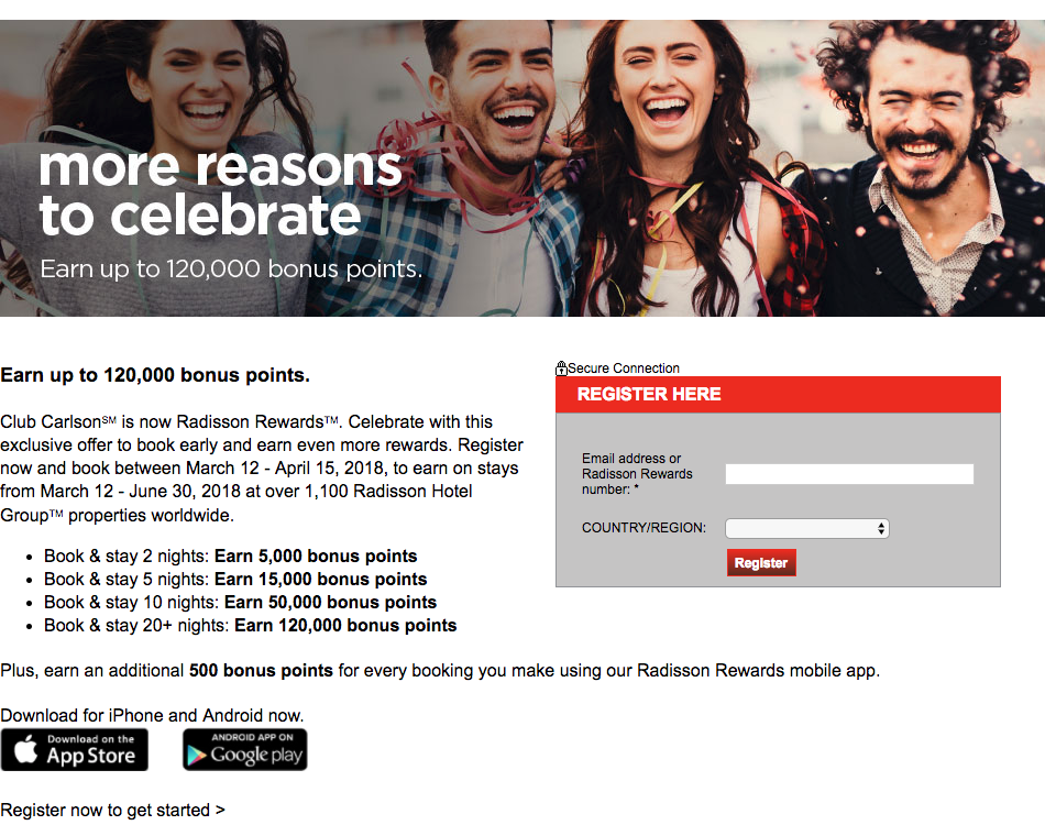 Up to 120,000 Bonus Points with Radisson Rewards AwardWallet Blog