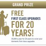 Win 20 Years of First Class Upgrades with Upside (Promo)