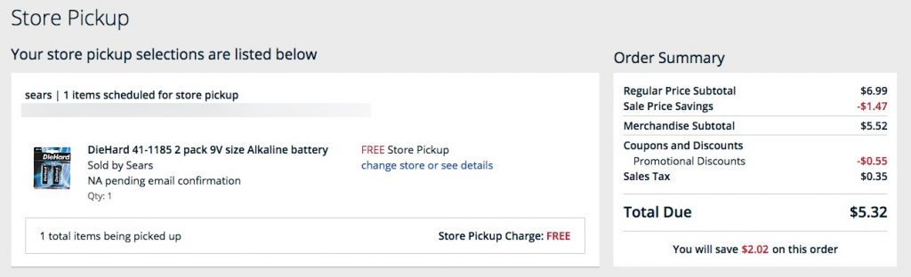 Shop Your Way Cart
