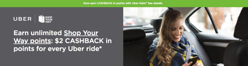 Shop Your Way Uber Eats Banner