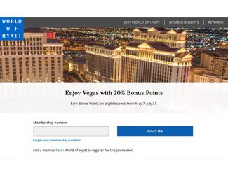 World of Hyatt 20% Bonus For Stays In Vegas