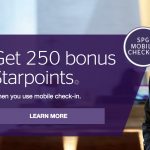 250 Bonus SPG Points with Mobile Check-In