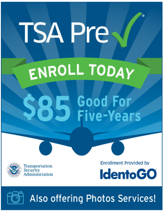 TSA PreCheck Credit Cards  Transportation Security Administration