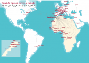 Royal Air Maroc Route Map