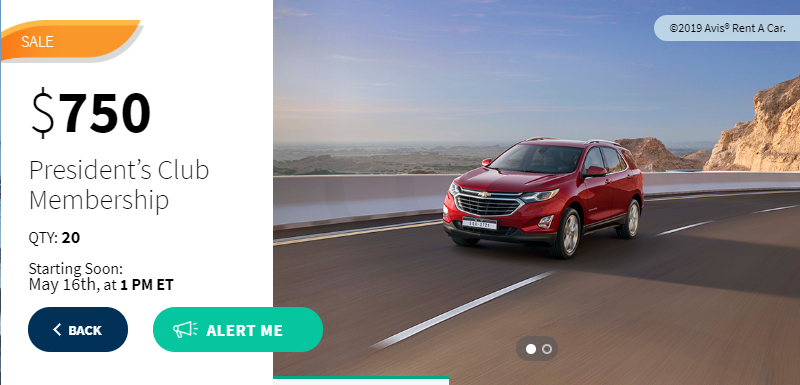 Daily-Getaways-Avis-President-Club-Promotion