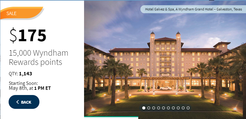 Wyndham Hotel Points Chart