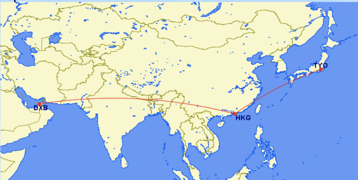 DXB-HKG-TYO
