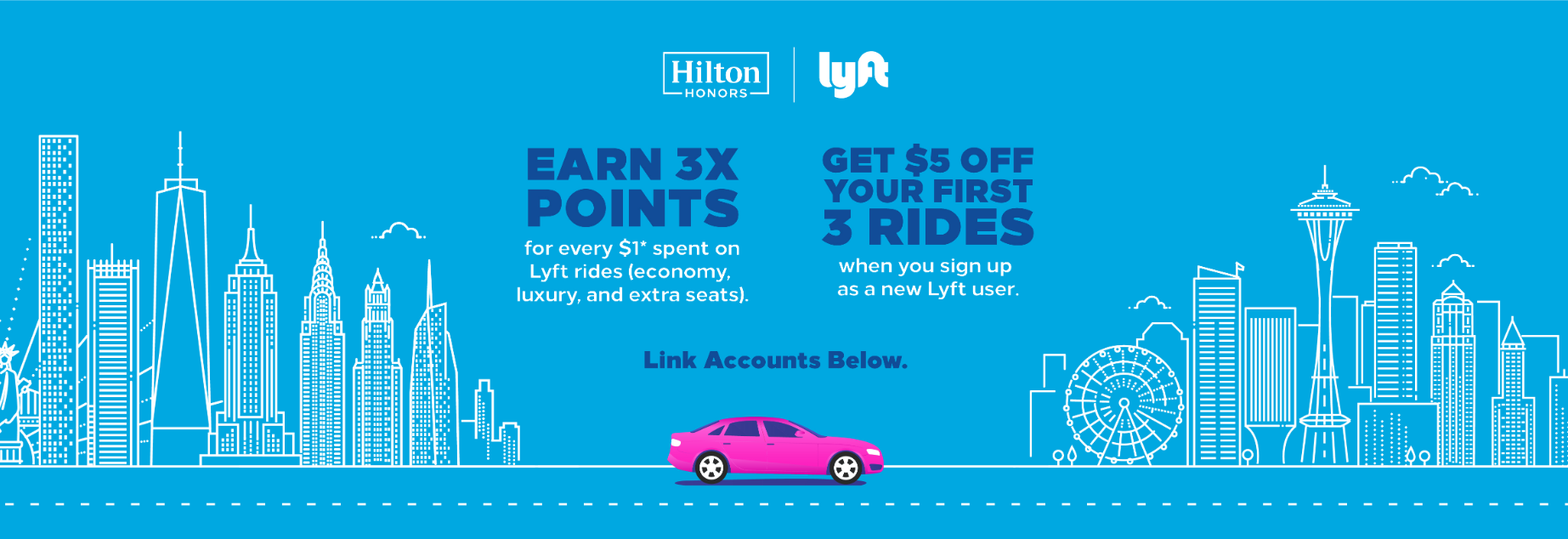 1,000 Bonus Hilton Points with One Lyft Ride AwardWallet Blog