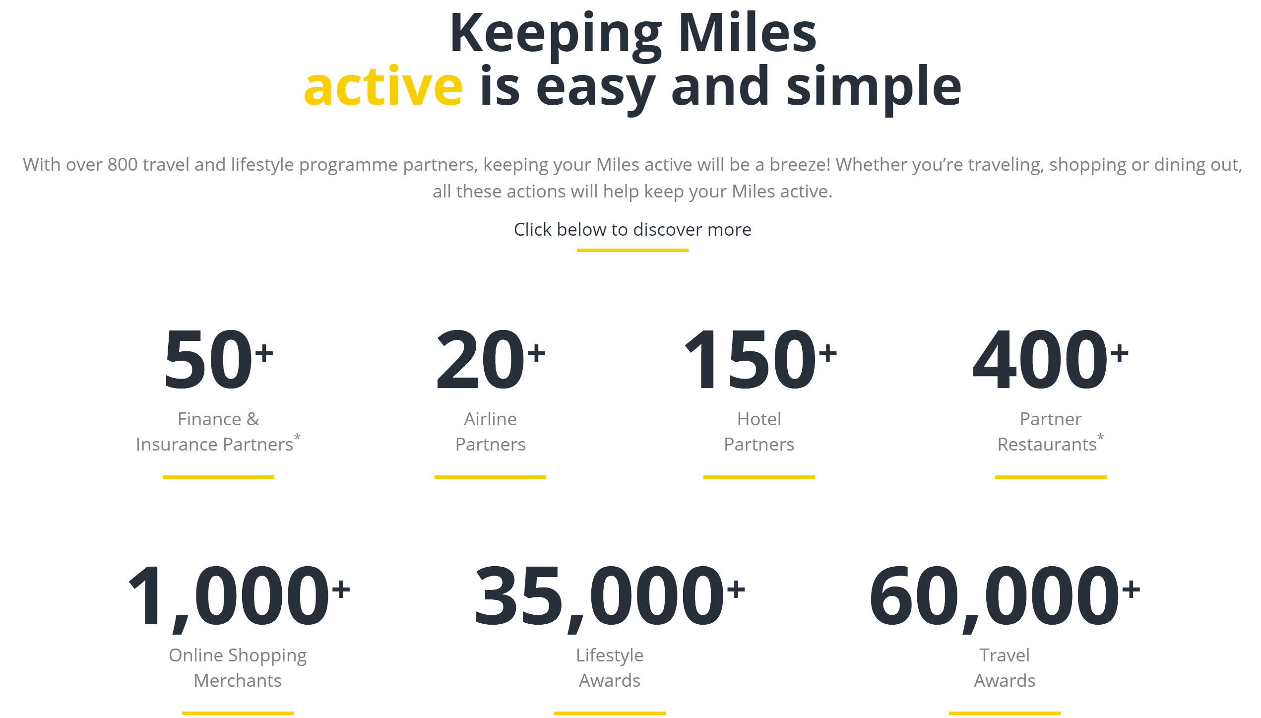 Asia Miles partner options