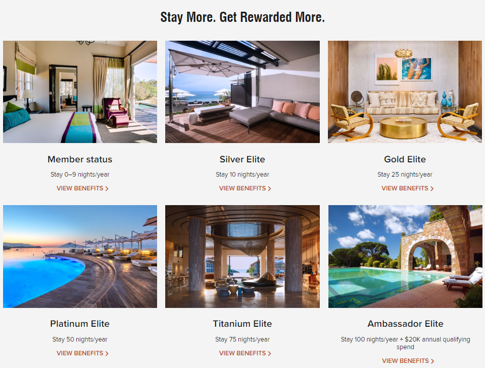 Six Marriott Bonvoy Member Status Levels