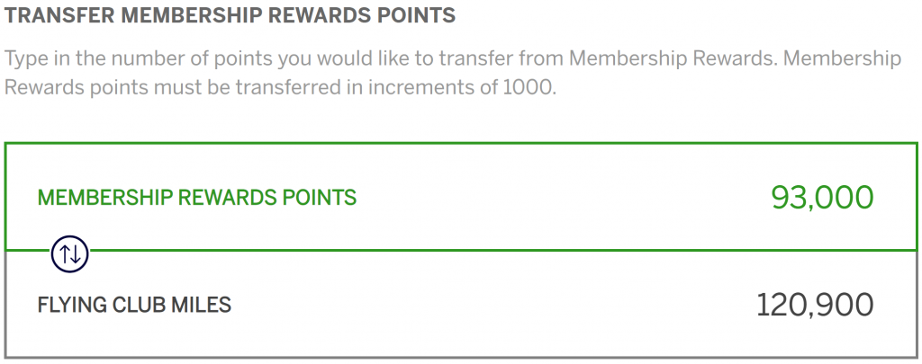 Transfer bonus saves