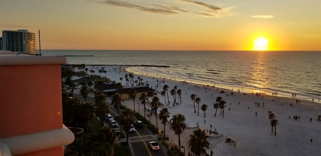 Clearwater Beach at Sunset