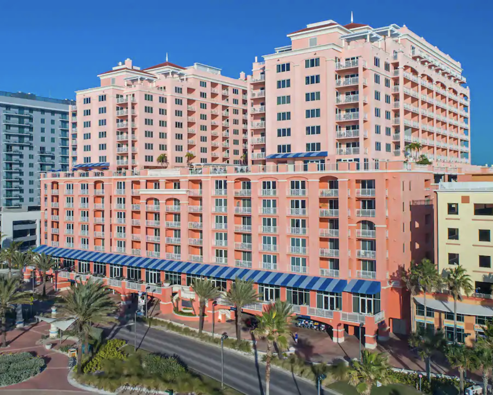 The Hyatt Regency Clearwater, a hotel you could stay at during Bonus Journeys to earn extra points