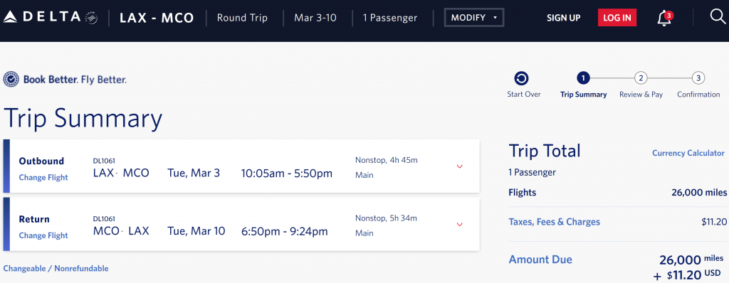 Delta Economy Saver Award