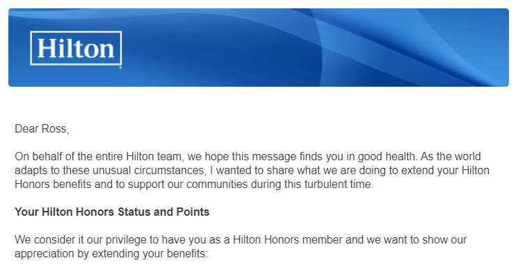 hilton-extends-status-suspends-points-expiration