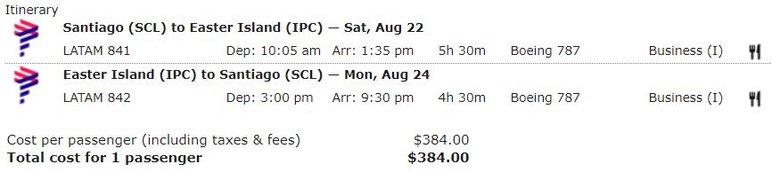 Fly 10 hours in lie flat seats for just $384!