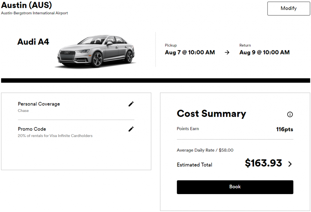 Silvercar booking with discount code