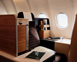 Photo of SWISS business class seat