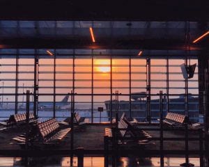 airport empty terminal gate