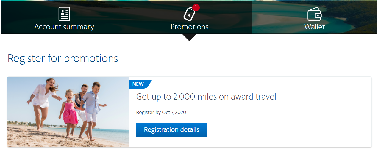 You can find this American Airlines promo in your AAdvantage Promotions tab