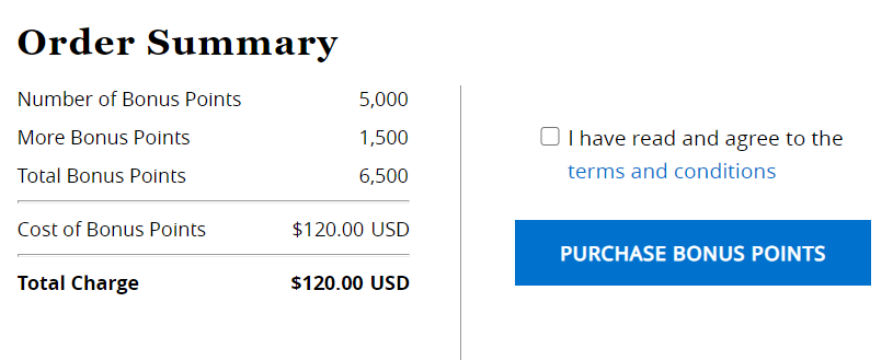 Buy Hyatt Points at 1.85¢ per point