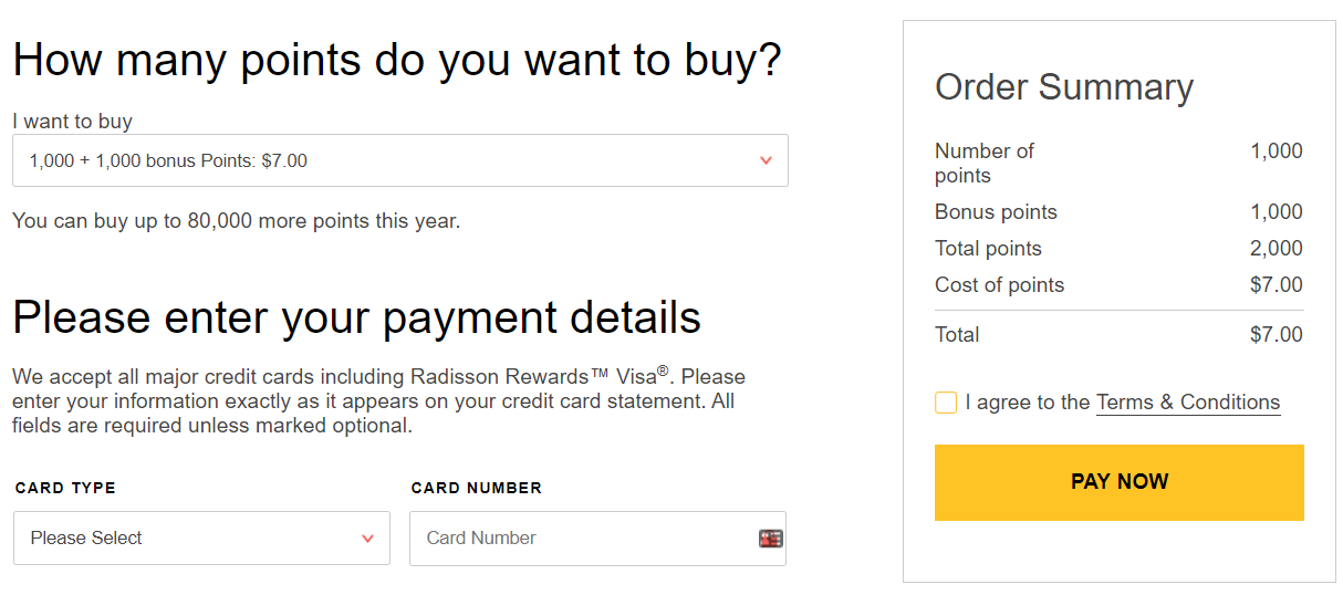 Buy Radisson Points with a 100 Bonus (0.35 Cents) AwardWallet Blog