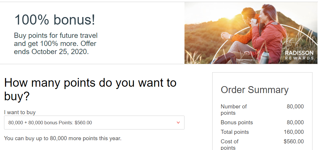Buy Radisson Points with a 100 Bonus (0.35 Cents) AwardWallet Blog